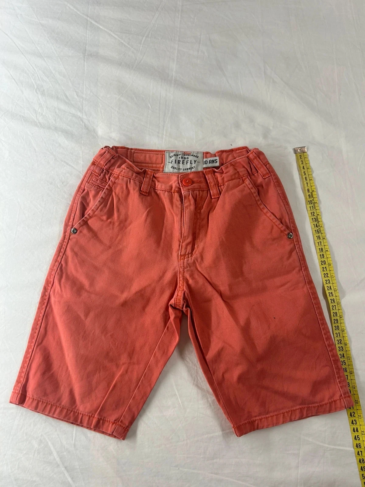 Short Chino rose corail firefly